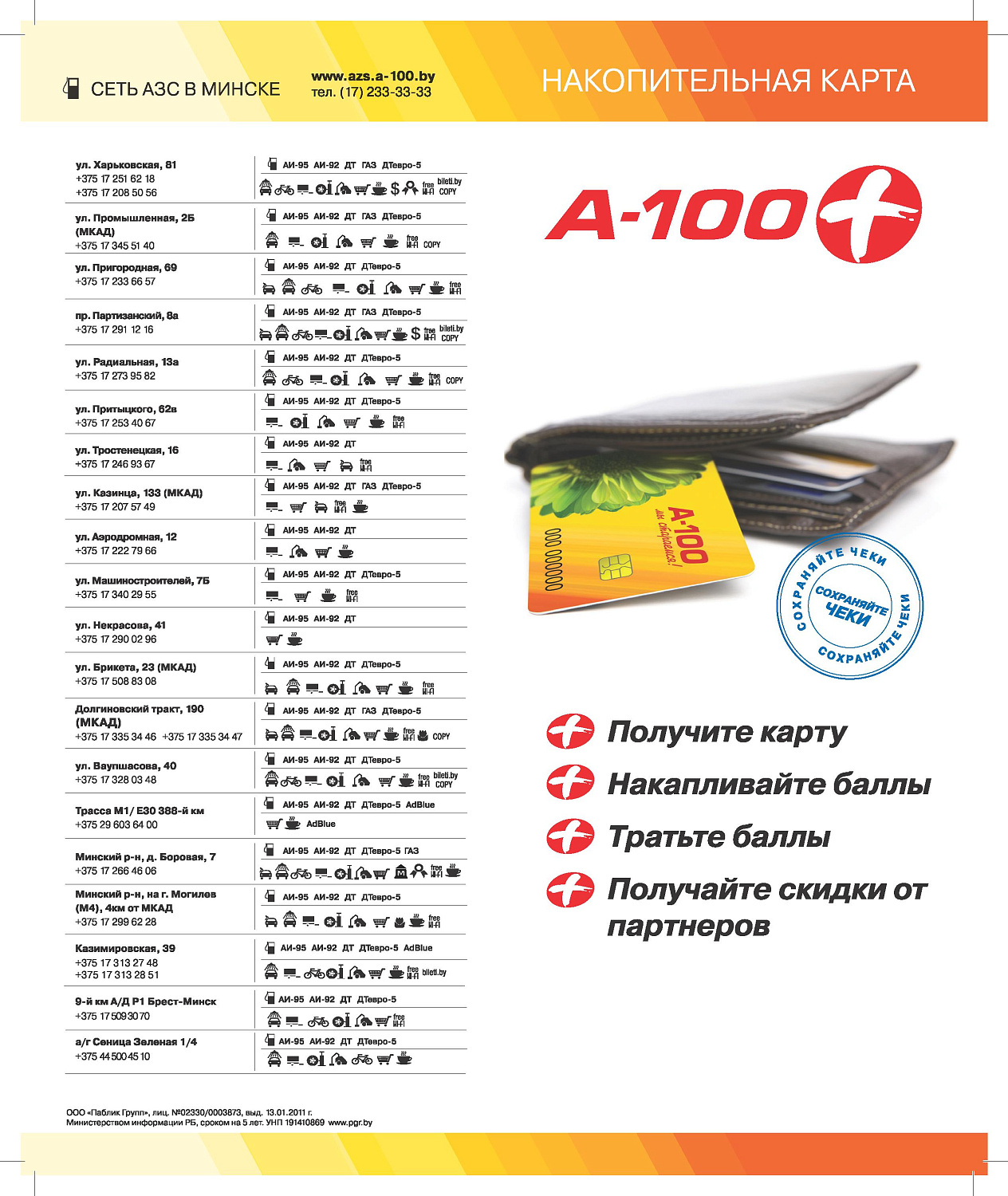 АЗС рекламные материалы 2013